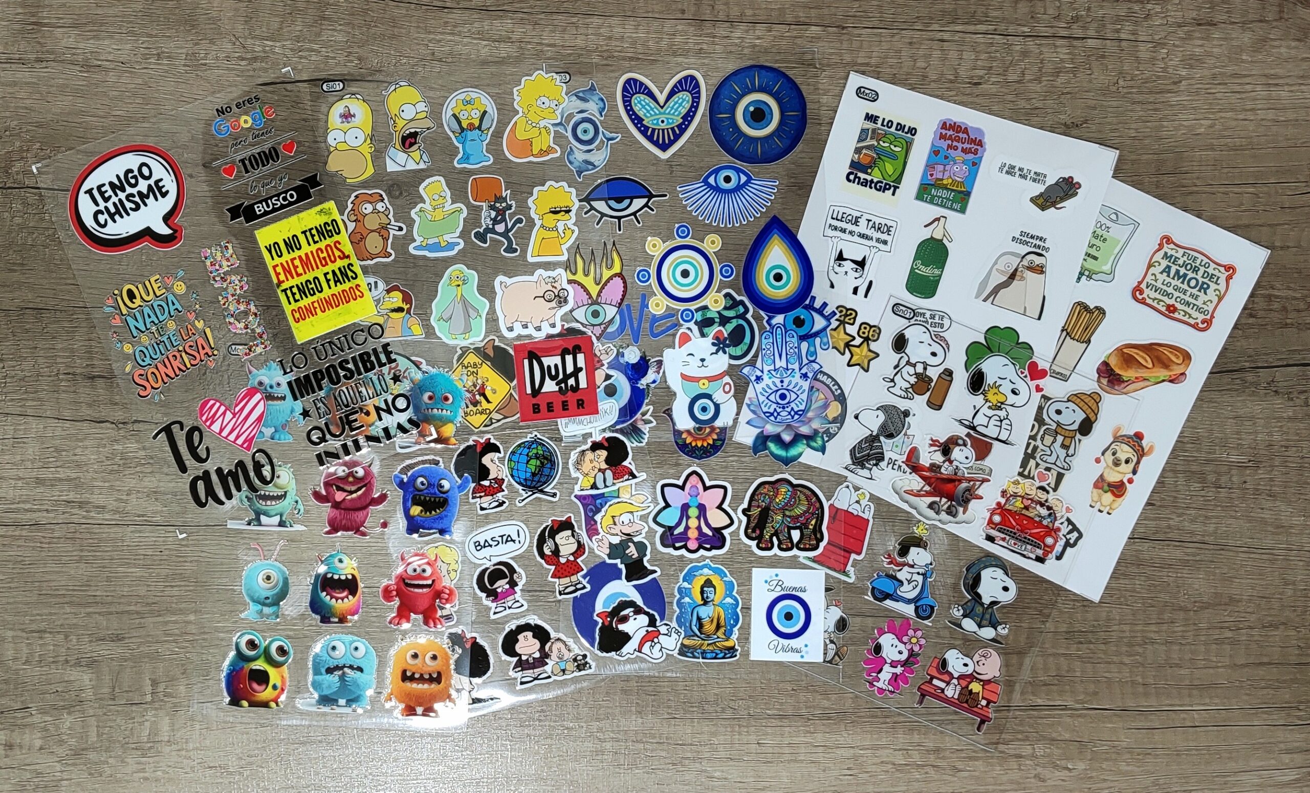 MUESTRARIO CON STICKERS UV DTF - Imagen 4